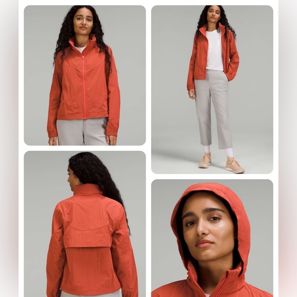 lululemon athletica Jackets & Blazers - Lululemon Lightweight Hooded Jacket in Pale Raspberry (Size 8)